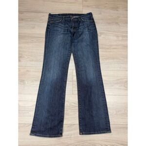 Vintage Y2K Lucky Brand Sundown Straight Jeans 30 Short Dark Wash Blue USA Made